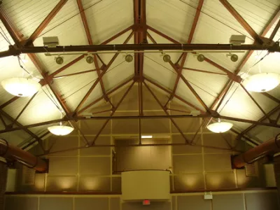 sound and lighting control booth